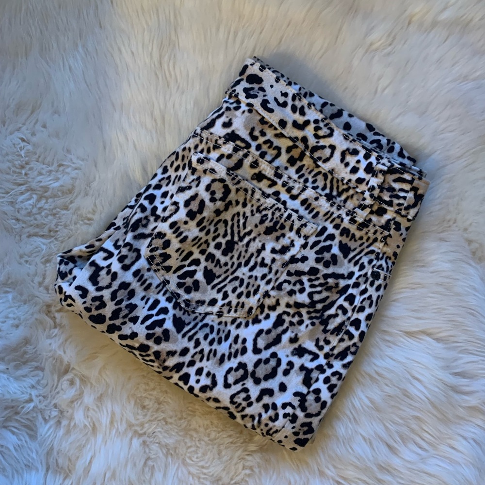 Chico’s Leopard Slimming Girlfriend Jeans